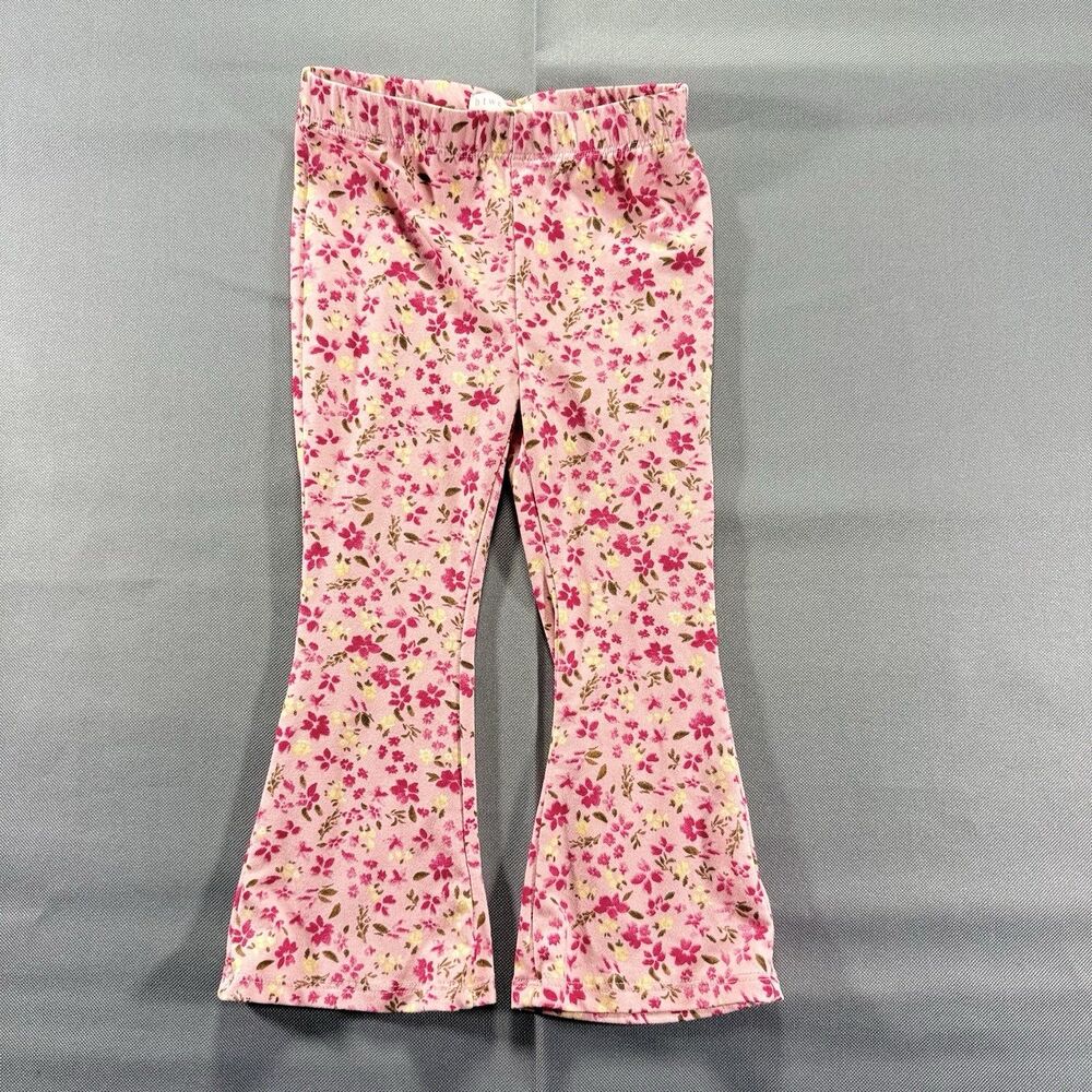 Btween Baby Floral Bell Bottom Pants Size 24m